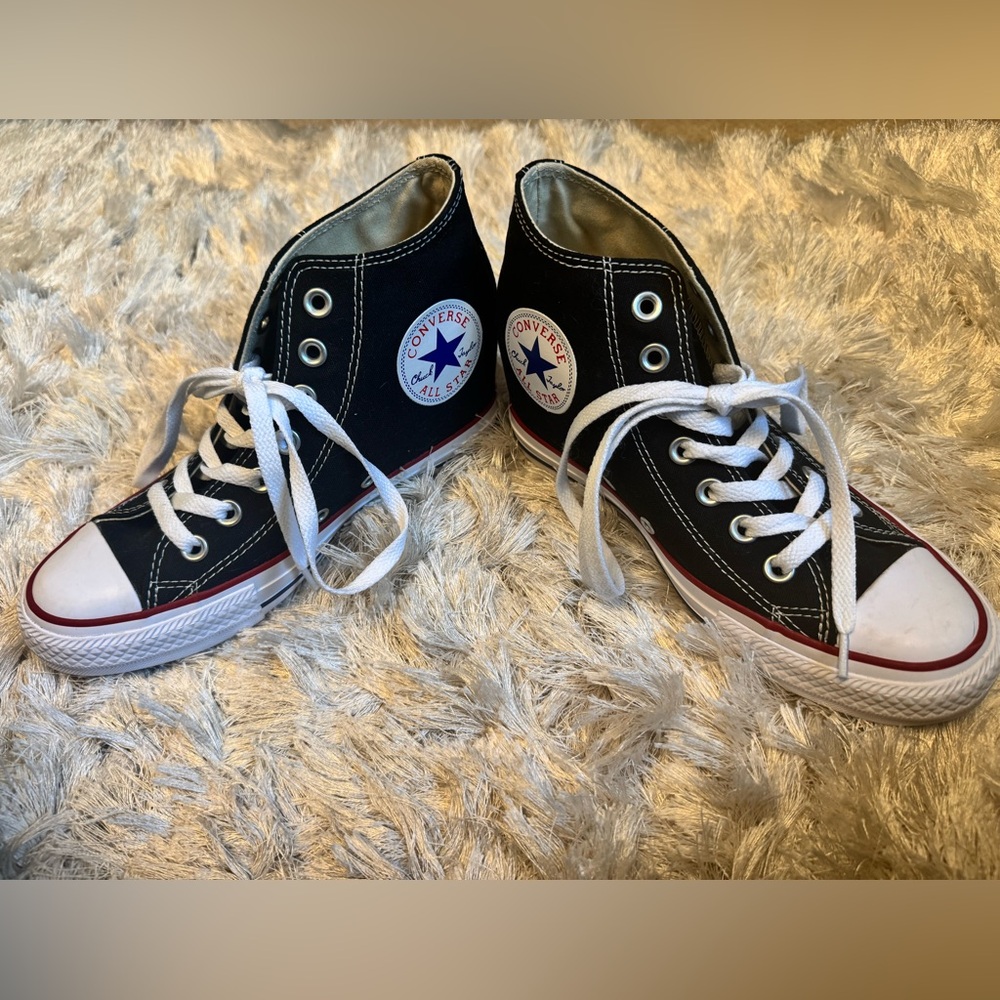 Converse Women’s Black High-Top Wedge Sneakers